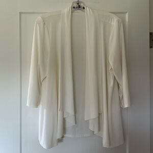 Like new light weight sweater jacket dressy size L preowned nonsmoking home